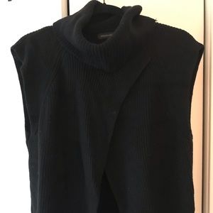 Banana Republic Black sweater with front slit